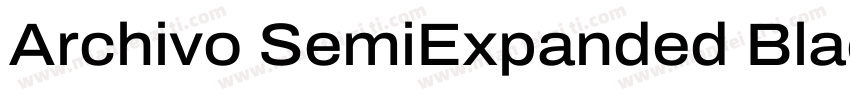 Archivo SemiExpanded Black字体转换